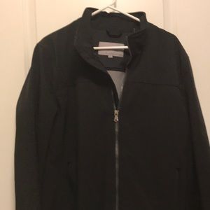 Fabric collared jacket